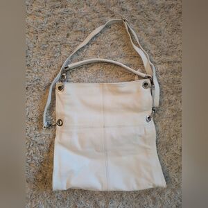 Valentina White Pebbled Leather Bag